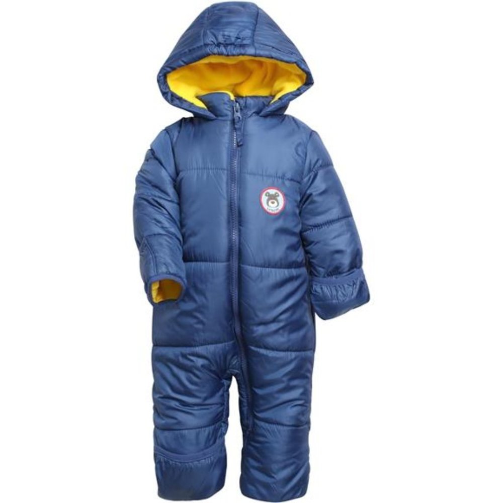Baby Boy's Snow Pram -  Hooded Bodysuit Bunting Snowsuit